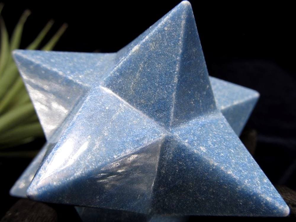 アステロイド ブルーアベンチュリン 砂金石 小星型12面体 置物