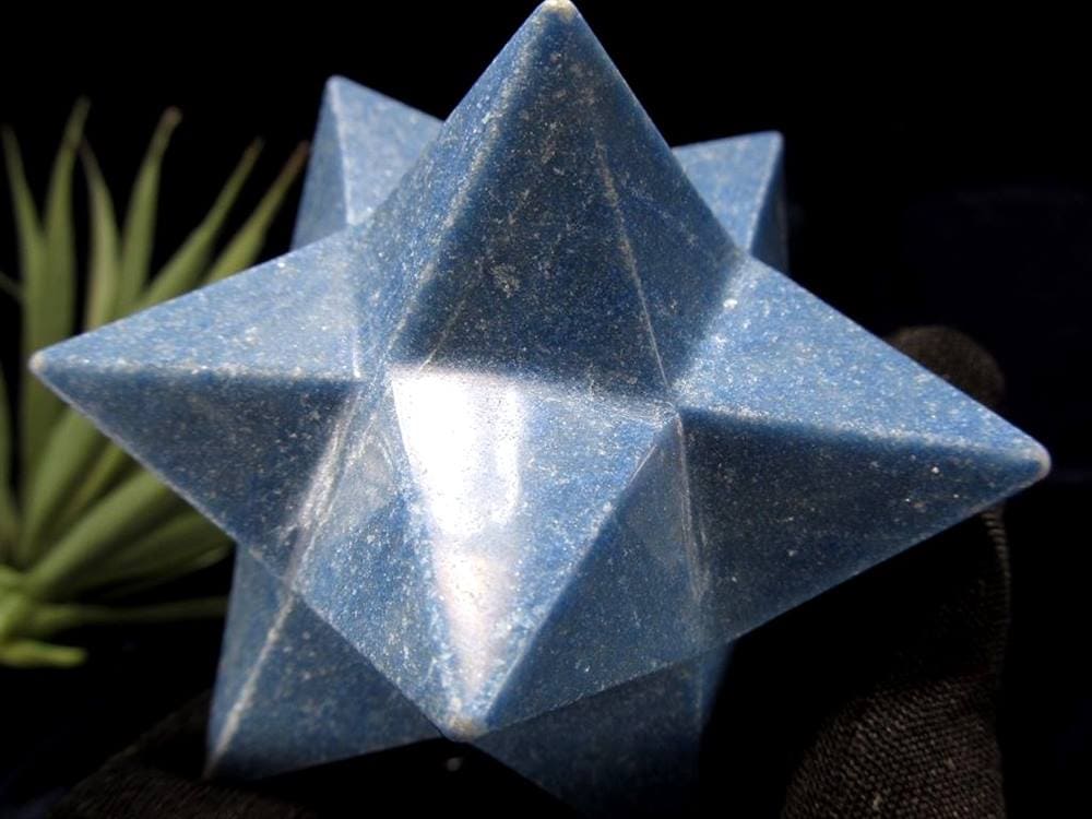 アステロイド ブルーアベンチュリン 砂金石 小星型12面体 置物