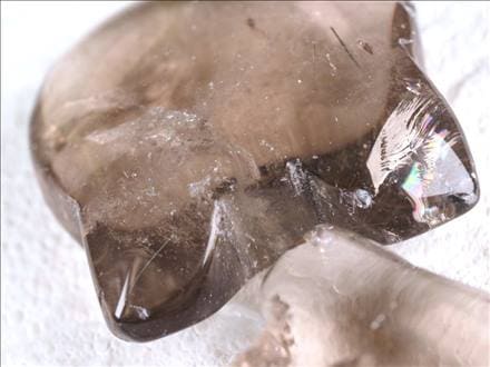 スモーキークォーツ 煙水晶 猫 キャット 置物