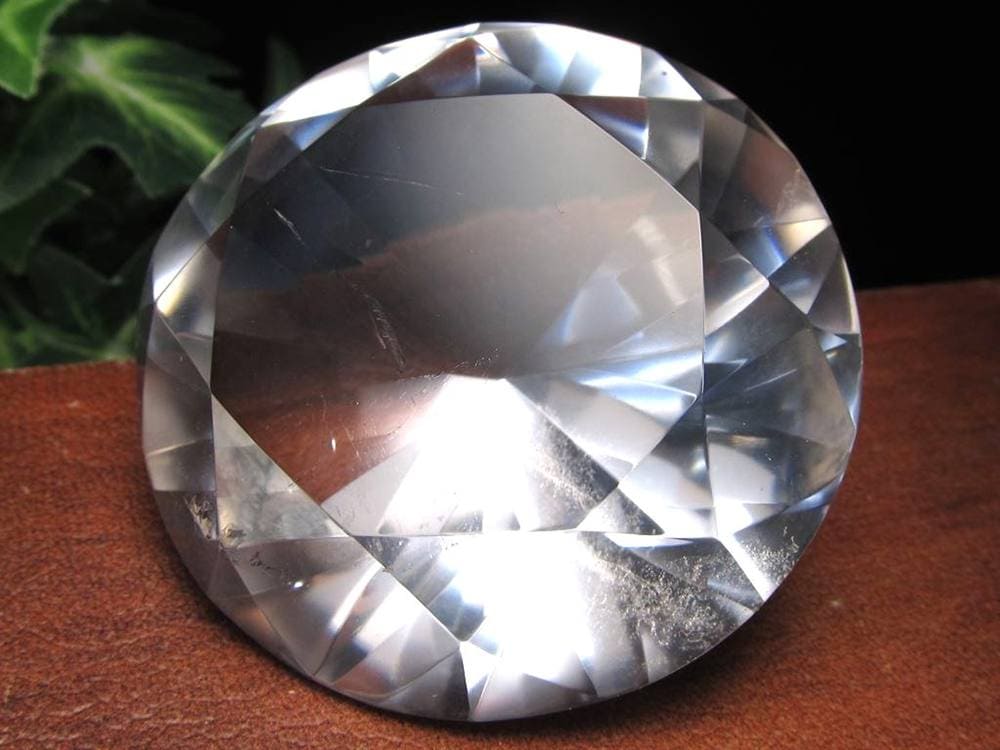 水晶 クォーツ レムリアンシード ブリリアントカット ダイヤモンドカット