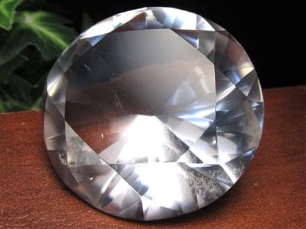 水晶 クォーツ レムリアンシード ブリリアントカット ダイヤモンドカット