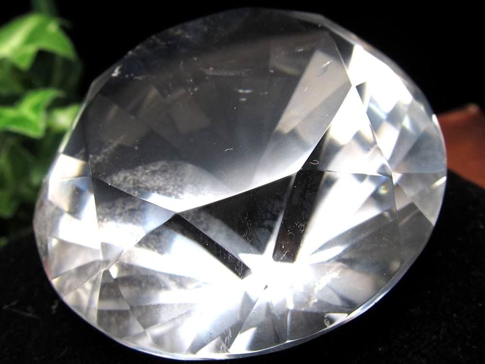 水晶 クォーツ レムリアンシード ブリリアントカット ダイヤモンドカット