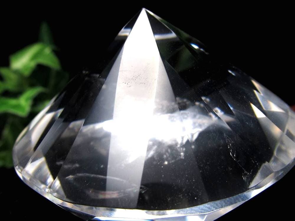 水晶 クォーツ レムリアンシード ブリリアントカット ダイヤモンドカット
