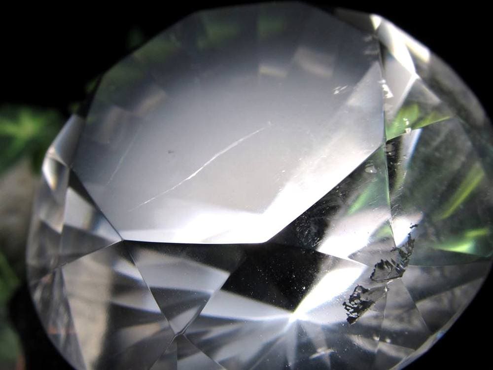 水晶 クォーツ レムリアンシード ブリリアントカット ダイヤモンドカット