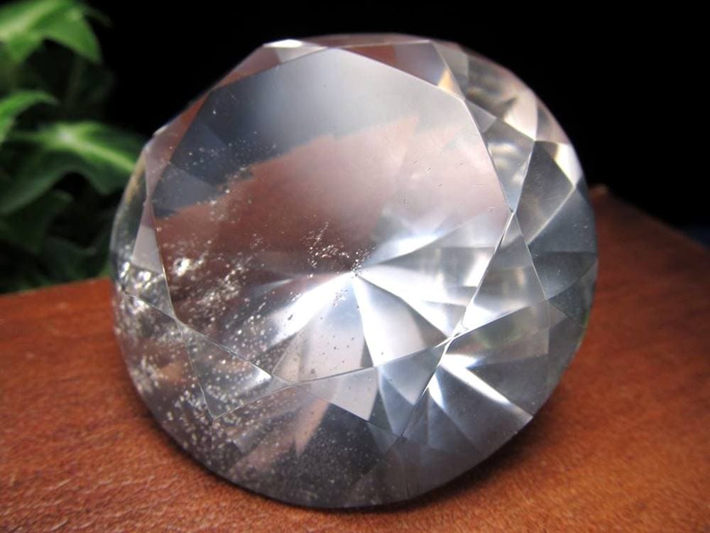 水晶 クォーツ レムリアンシード ブリリアントカット ダイヤモンドカット