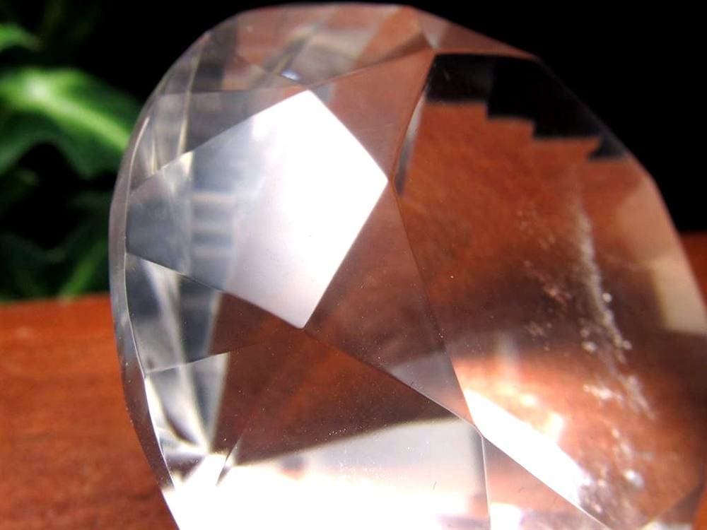 水晶 クォーツ レムリアンシード ブリリアントカット ダイヤモンドカット