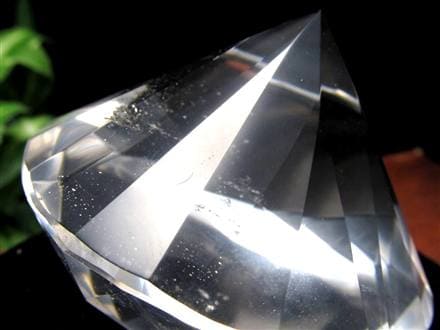 水晶 クォーツ レムリアンシード ブリリアントカット ダイヤモンドカット