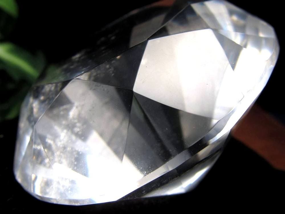 水晶 クォーツ レムリアンシード ブリリアントカット ダイヤモンドカット