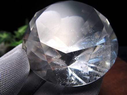 水晶 クォーツ レムリアンシード ブリリアントカット ダイヤモンドカット