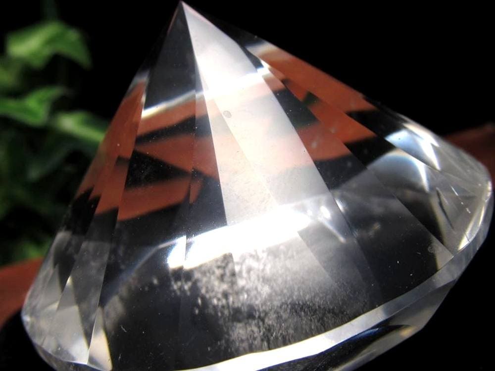 水晶 クォーツ レムリアンシード ブリリアントカット ダイヤモンドカット