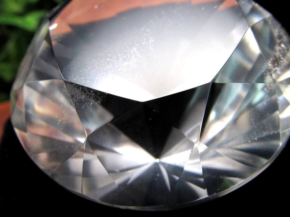 水晶 クォーツ レムリアンシード ブリリアントカット ダイヤモンドカット