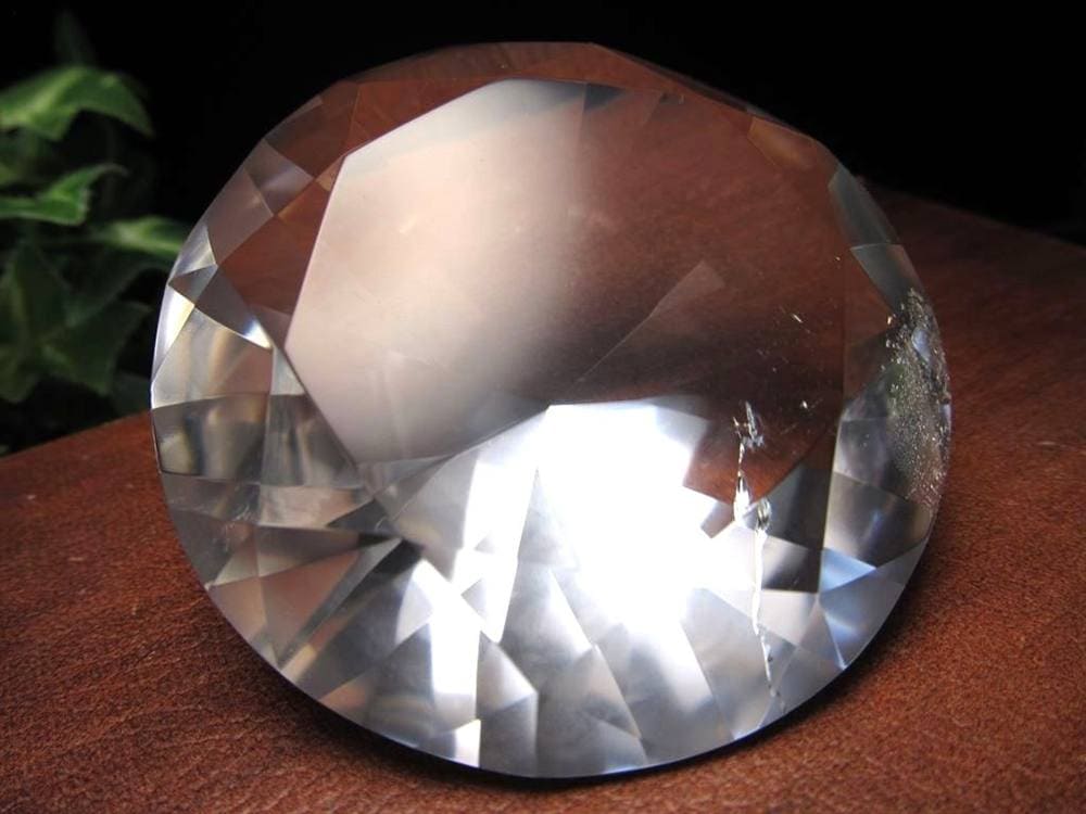 水晶 クォーツ レムリアンシード ブリリアントカット ダイヤモンドカット