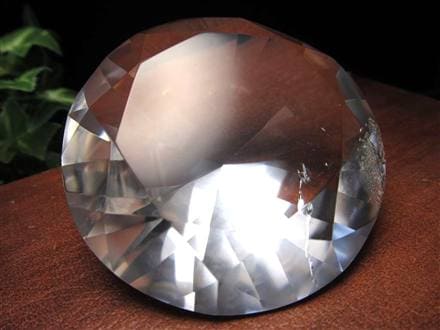 水晶 クォーツ レムリアンシード ブリリアントカット ダイヤモンドカット