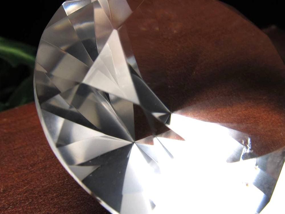 水晶 クォーツ レムリアンシード ブリリアントカット ダイヤモンドカット