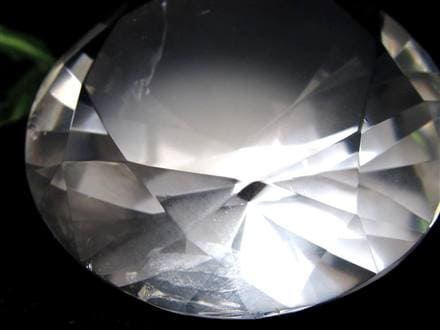 水晶 クォーツ レムリアンシード ブリリアントカット ダイヤモンドカット
