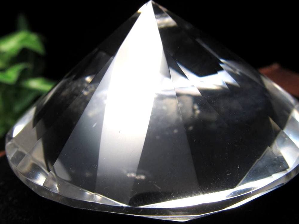 水晶 クォーツ レムリアンシード ブリリアントカット ダイヤモンドカット