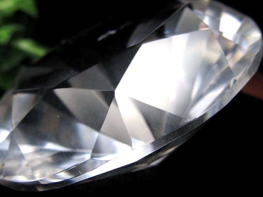 水晶 クォーツ レムリアンシード ブリリアントカット ダイヤモンドカット