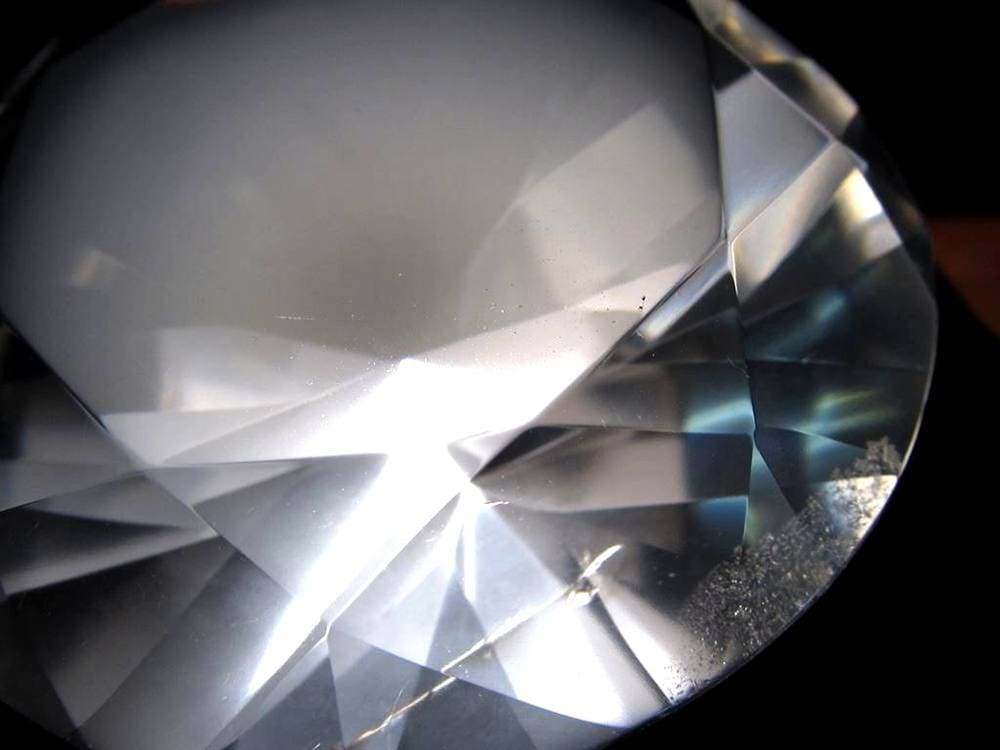 水晶 クォーツ レムリアンシード ブリリアントカット ダイヤモンドカット