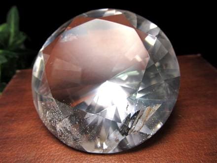 水晶 クォーツ レムリアンシード ブリリアントカット ダイヤモンドカット