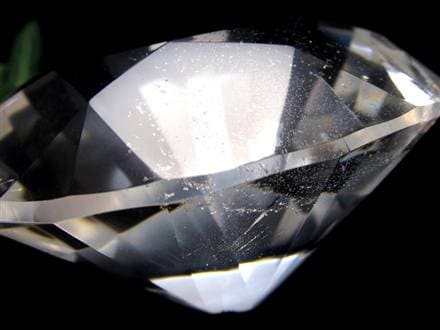 水晶 クォーツ レムリアンシード ブリリアントカット ダイヤモンドカット