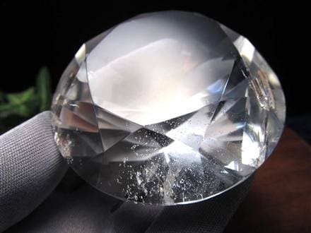水晶 クォーツ レムリアンシード ブリリアントカット ダイヤモンドカット