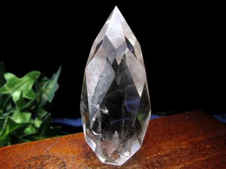 天然水晶 六芒星 ドロップカット クリスタル レムリアンシードクリスタル