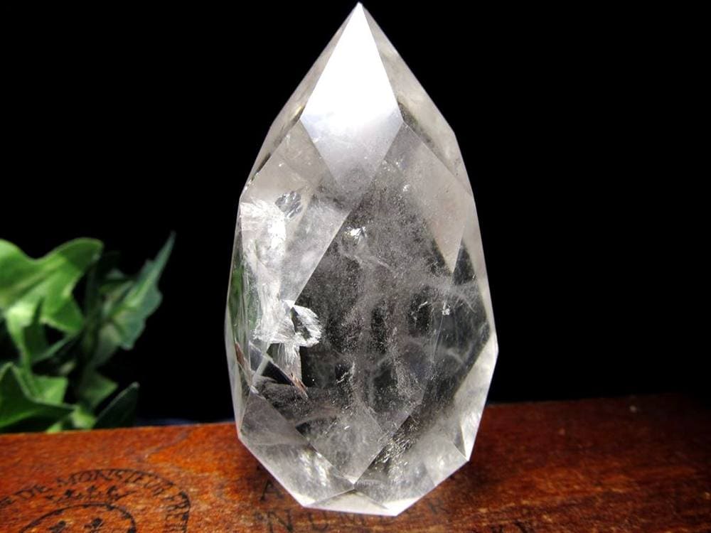 天然水晶 六芒星 ドロップカット クリスタル レムリアンシードクリスタル