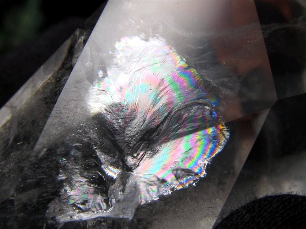 天然水晶 六芒星 ドロップカット クリスタル レムリアンシードクリスタル