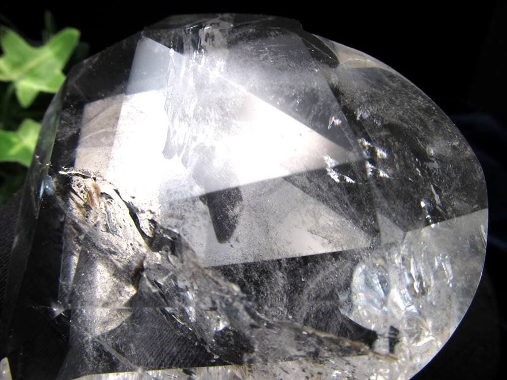 天然水晶 ハートカット オブジェ ブラジル産 置物