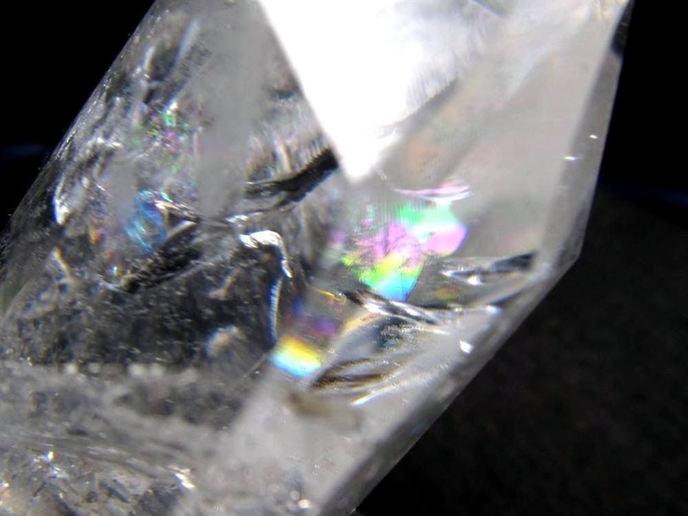 天然水晶 ハートカット オブジェ ブラジル産 置物