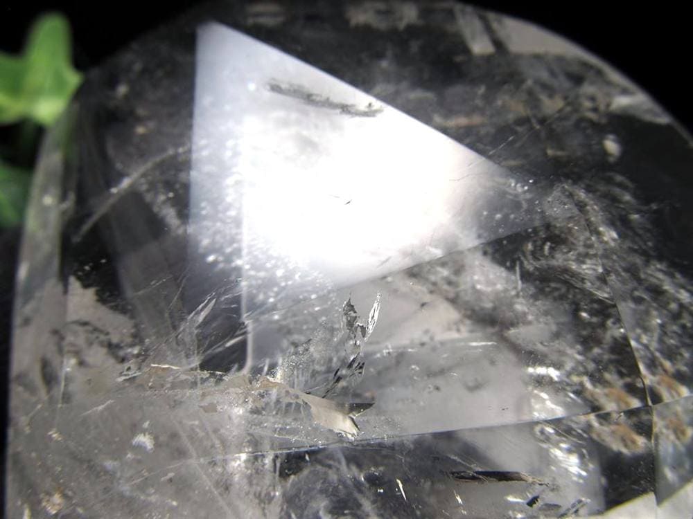 天然水晶 ハートカット オブジェ ブラジル産 置物