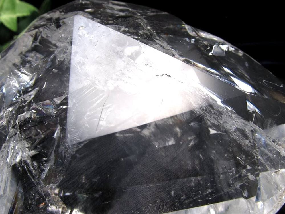 天然水晶 ハートカット オブジェ ブラジル産 置物