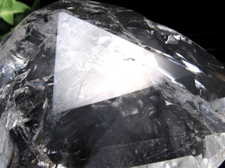 天然水晶 ハートカット オブジェ ブラジル産 置物