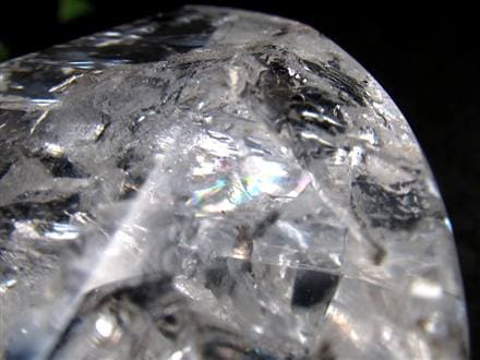 天然水晶 ハートカット オブジェ ブラジル産 置物