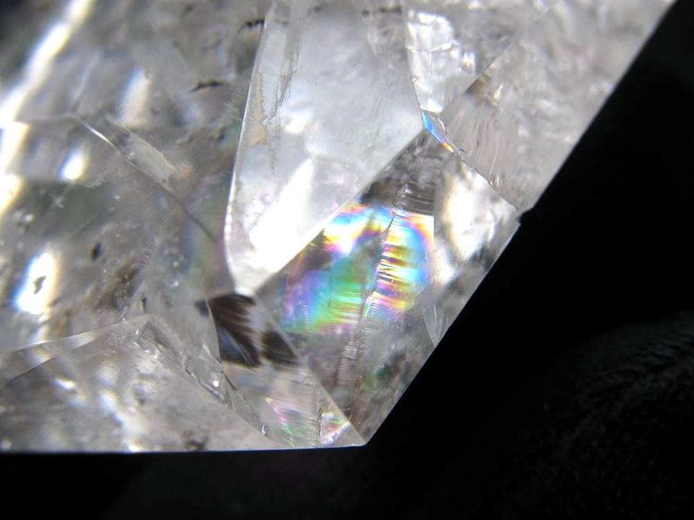 天然水晶 ハートカット オブジェ ブラジル産 置物