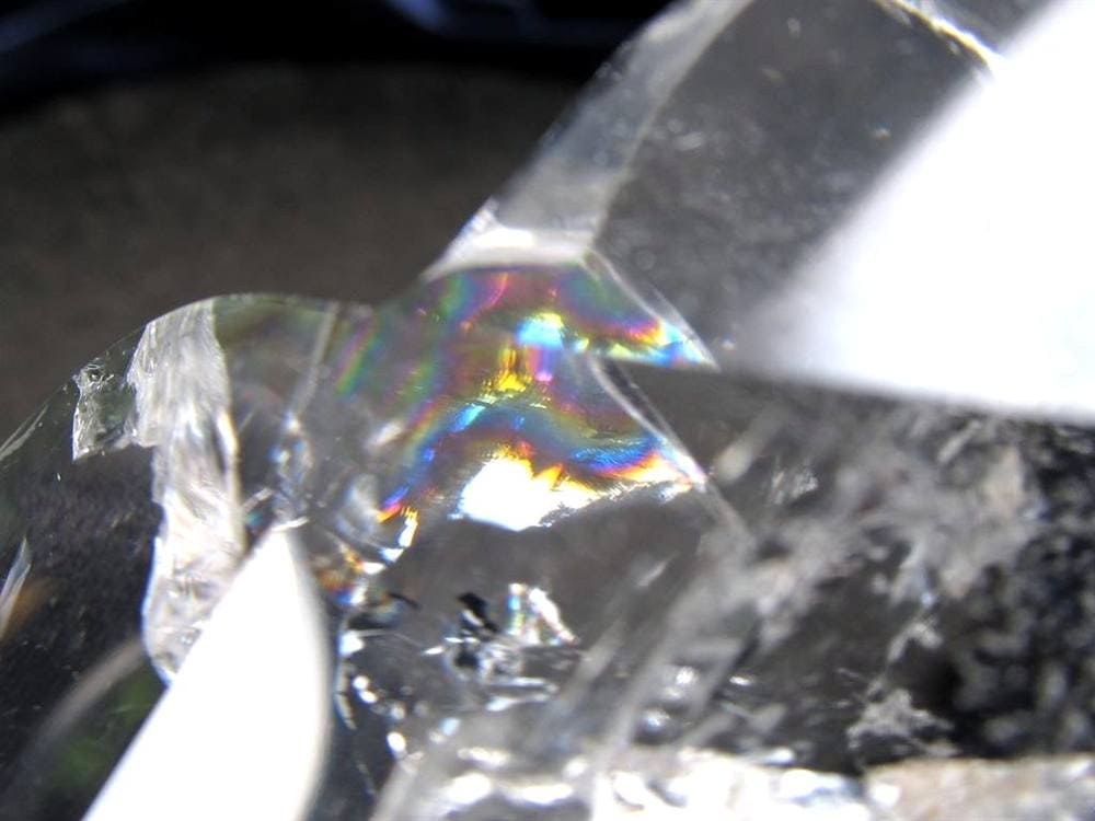 天然水晶 ハートカット オブジェ ブラジル産 置物