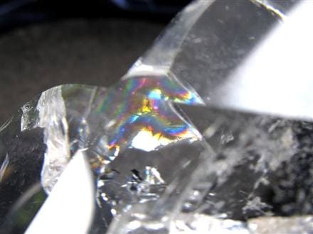 天然水晶 ハートカット オブジェ ブラジル産 置物