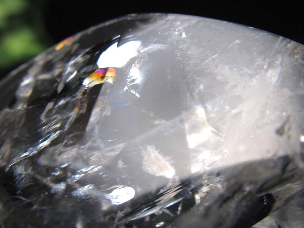 天然水晶 ハートカット オブジェ ブラジル産 置物