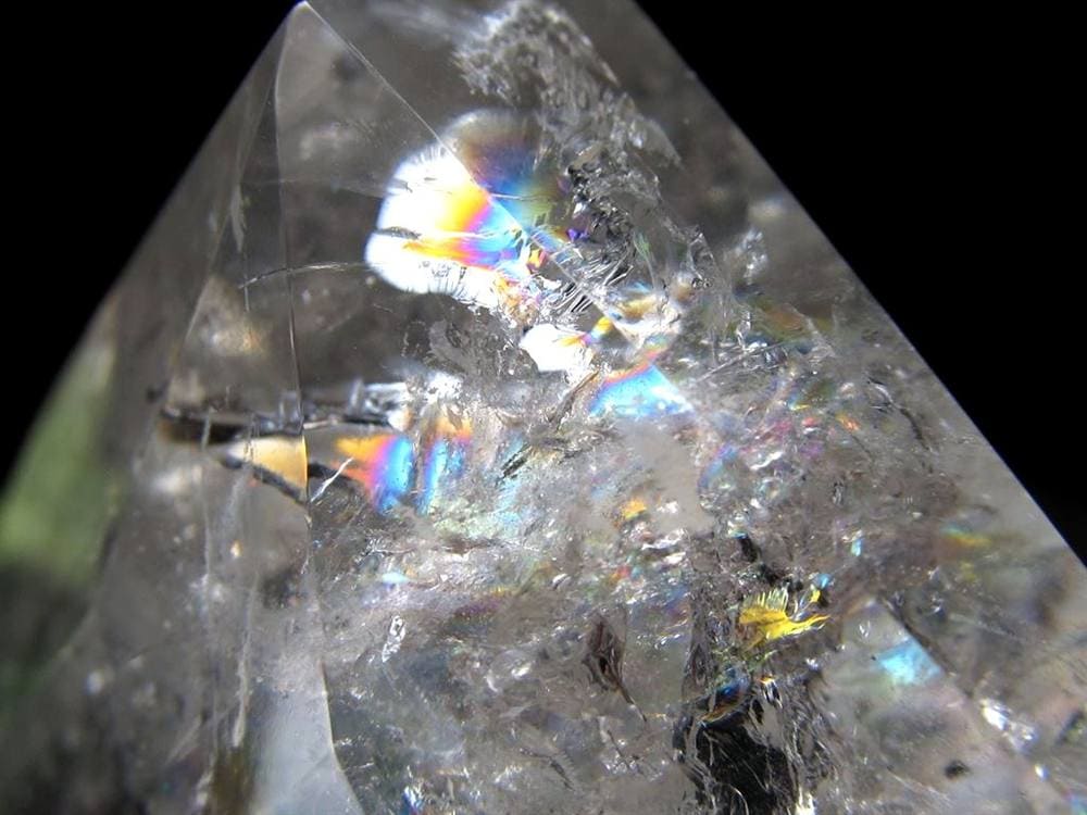 天然水晶 ハートカット オブジェ ブラジル産 置物