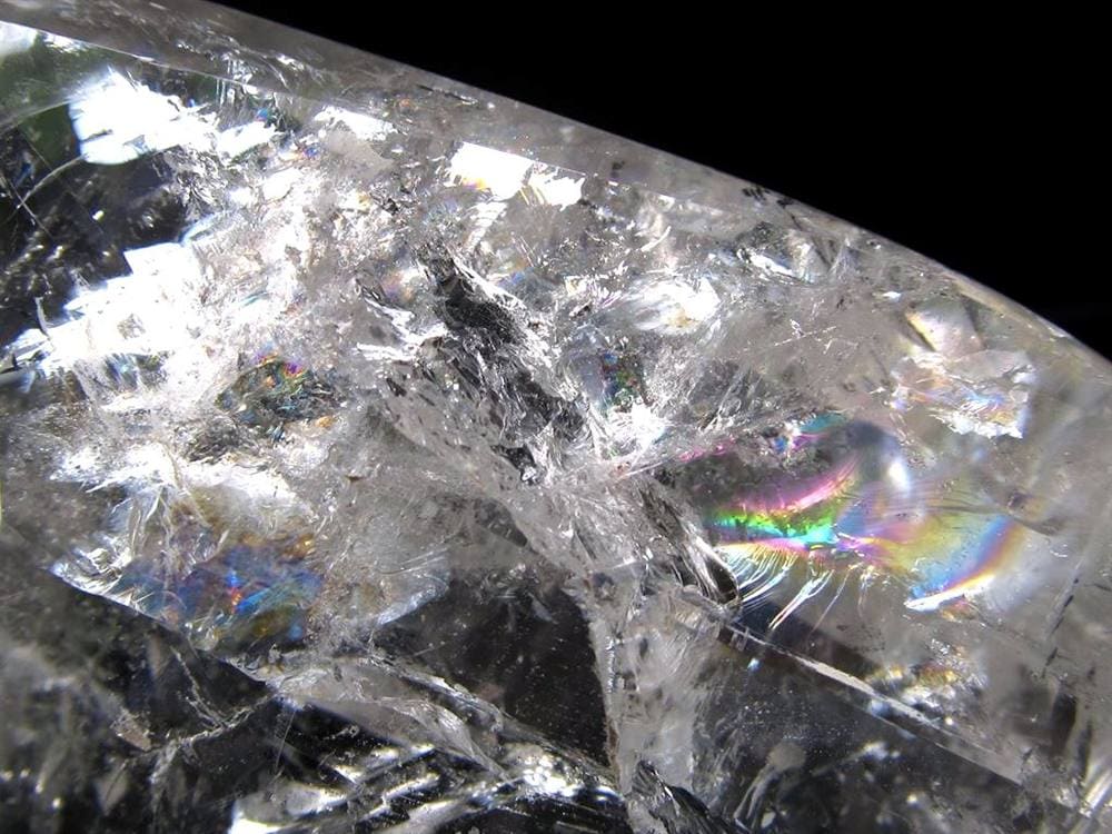 天然水晶 ハートカット オブジェ ブラジル産 置物