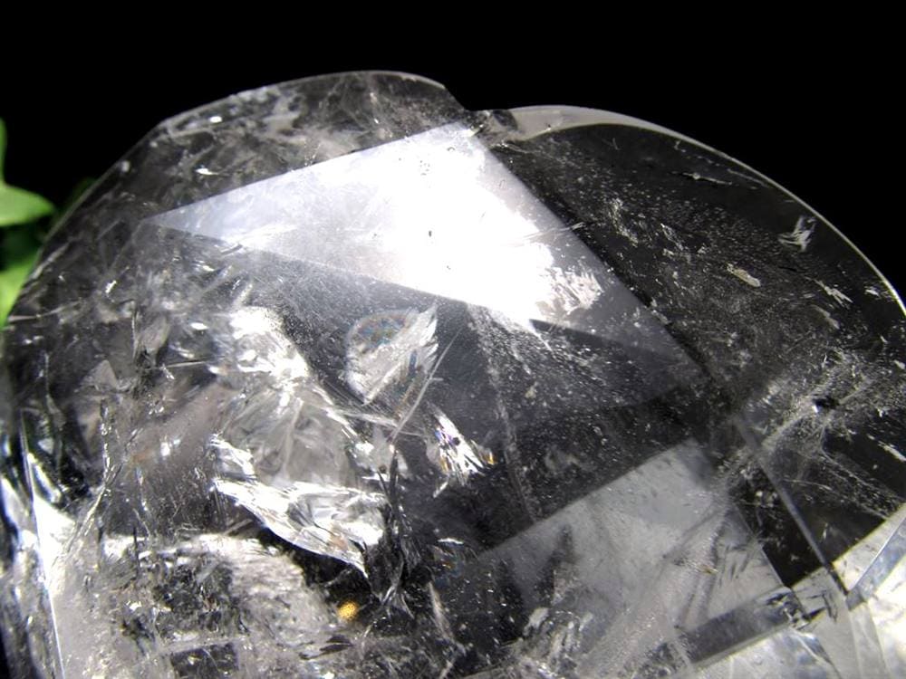 天然水晶 ハートカット オブジェ ブラジル産 置物