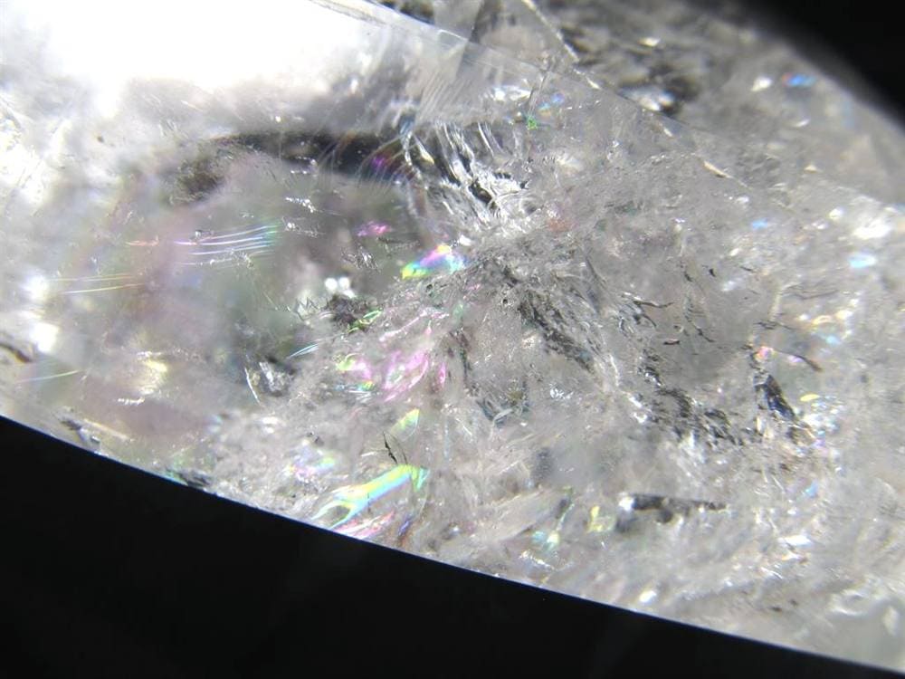 天然水晶 ハートカット オブジェ ブラジル産 置物