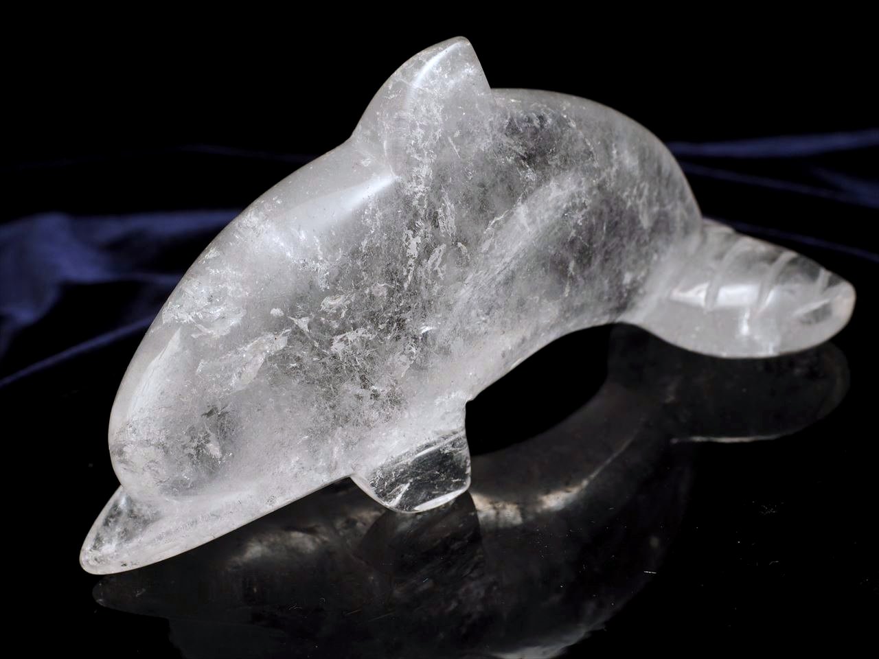 天然石アメジスト共生瑪瑙のイルカ ご購入前に在庫確認必要NO.101602