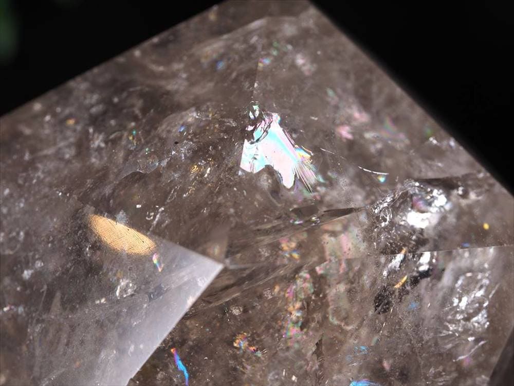 スモーキークォーツ 置物 正多面体 プラトン 煙水晶