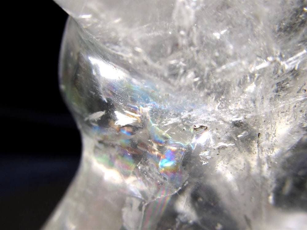 水晶 彫刻置物 クリスタル 女型 天然石