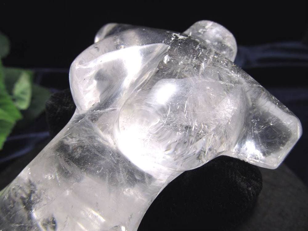 水晶 彫刻置物 クリスタル 女型 天然石