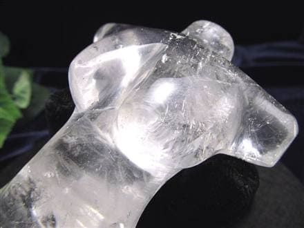 水晶 彫刻置物 クリスタル 女型 天然石