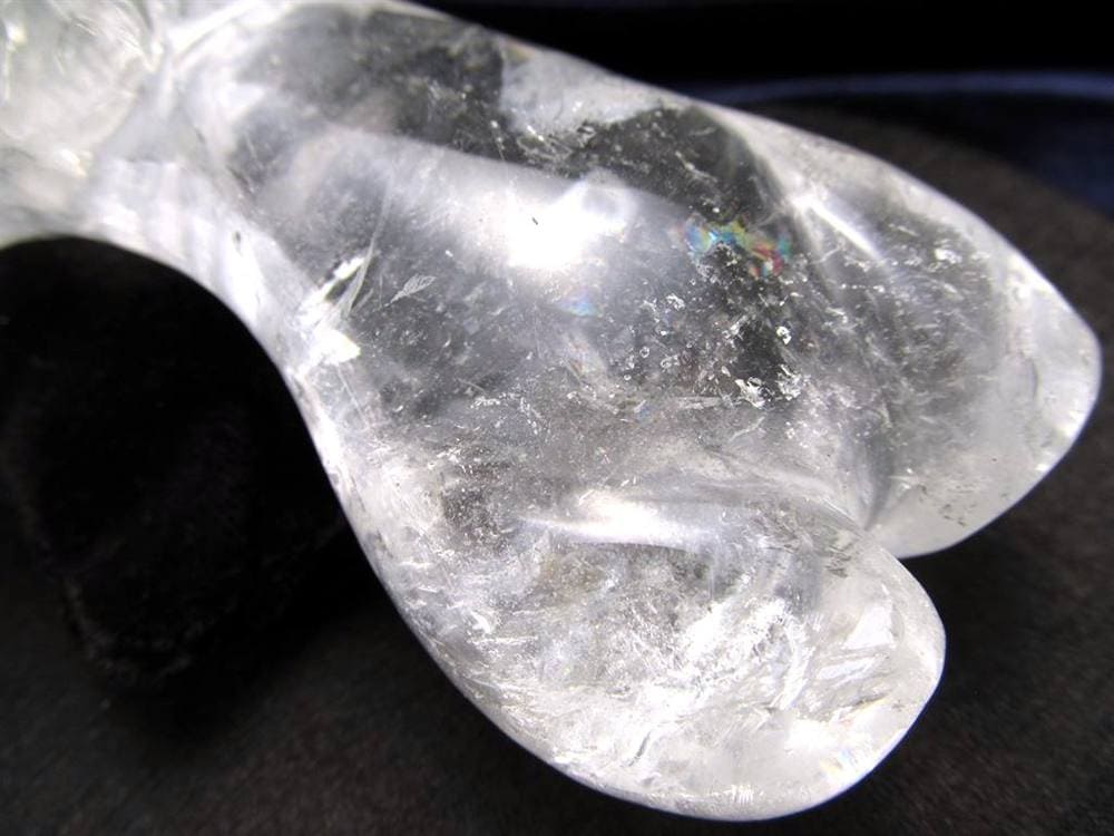 水晶 彫刻置物 クリスタル 女型 天然石