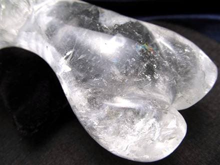 水晶 彫刻置物 クリスタル 女型 天然石