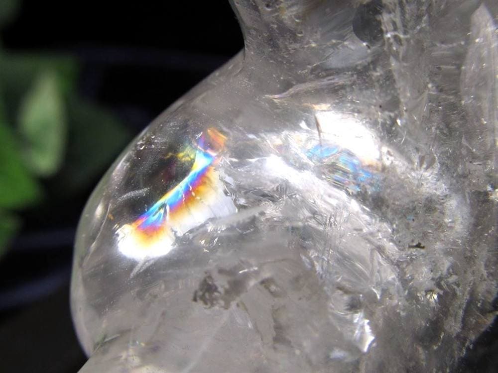 水晶 彫刻置物 クリスタル 女型 天然石